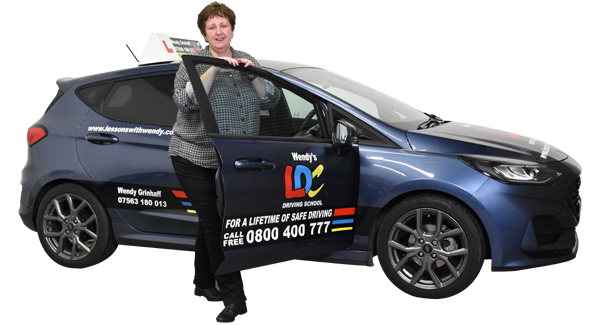 Wendy Grinhaff's driving school car